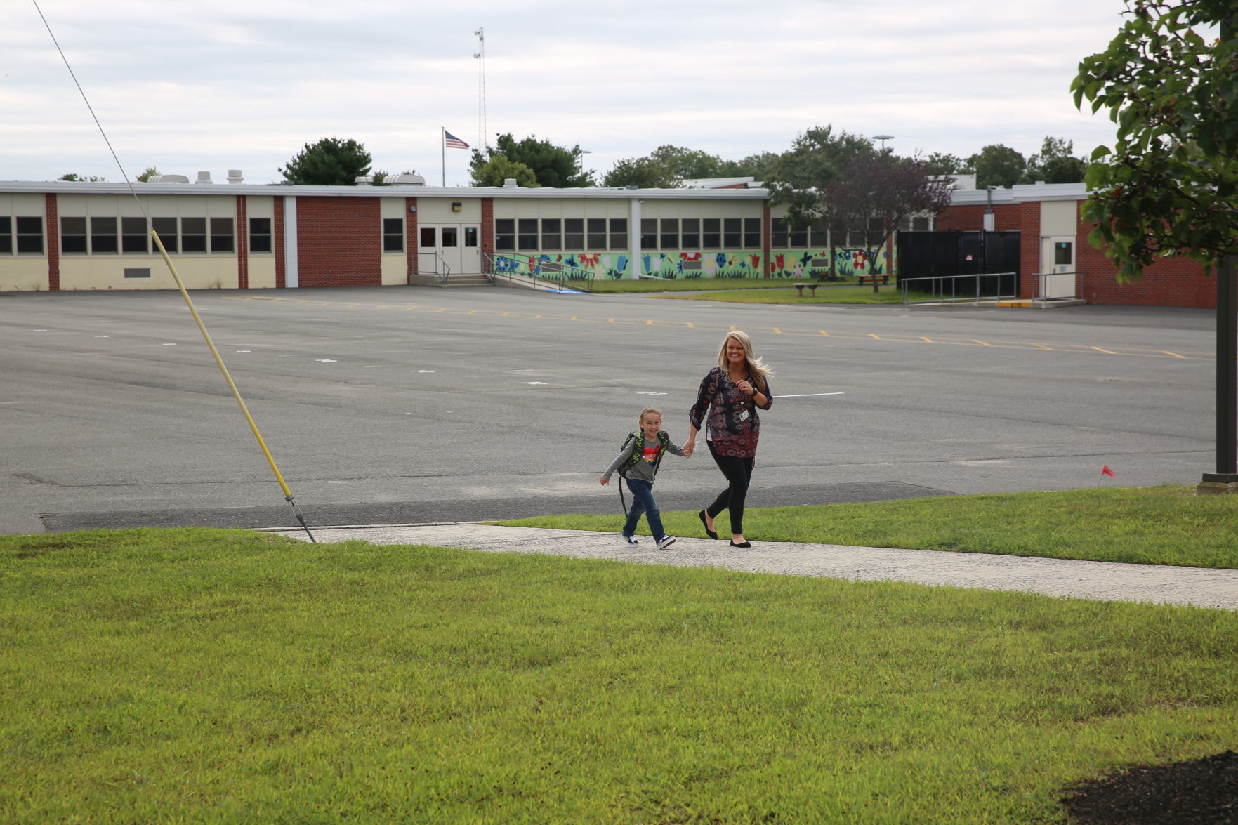 Egg Harbor Township students return for the first day of school Thursday, Sept. 5, 2019 at Slaybaugh Elementary School.